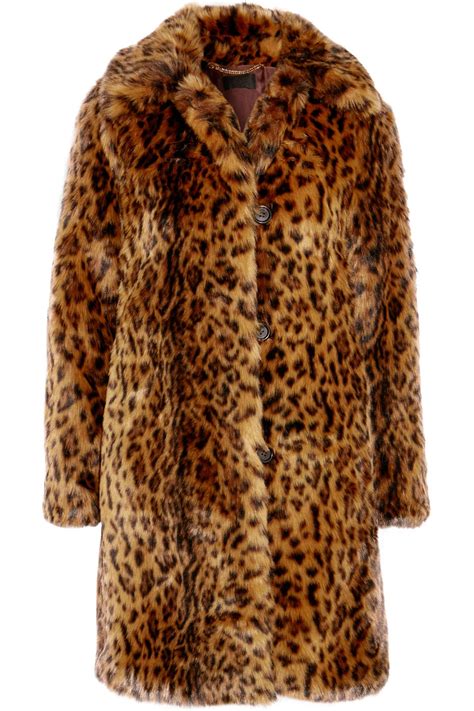 leopard print fur coat uk
